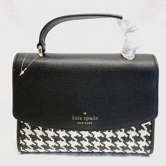 NWOT Kate Spade Darcy Top Handle Woven Houdstooth Crossbody - Picture 13 of 13